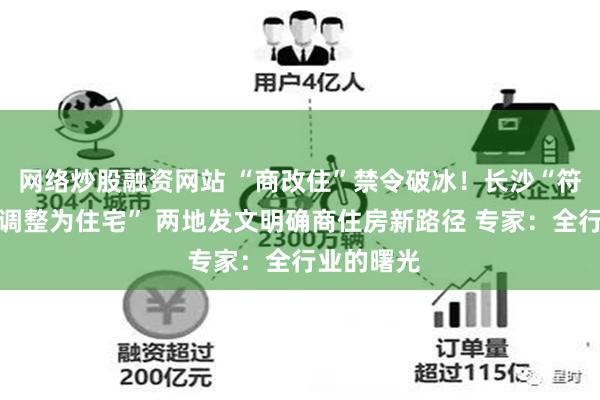 网络炒股融资网站 “商改住”禁令破冰！长沙“符合条件可调整为住宅” 两地发文明确商住房新路径 专家：全行业的曙光