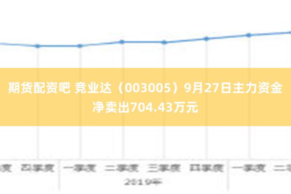 期货配资吧 竞业达（003005）9月27日主力资金净卖出704.43万元