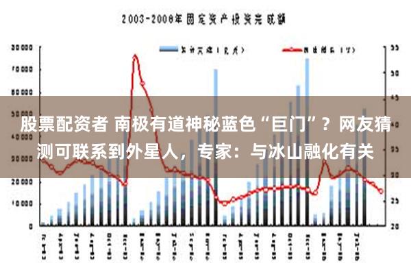 股票配资者 南极有道神秘蓝色“巨门”？网友猜测可联系到外星人，专家：与冰山融化有关