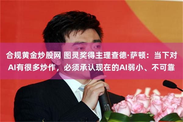合规黄金炒股网 图灵奖得主理查德·萨顿：当下对AI有很多炒作，必须承认现在的AI弱小、不可靠